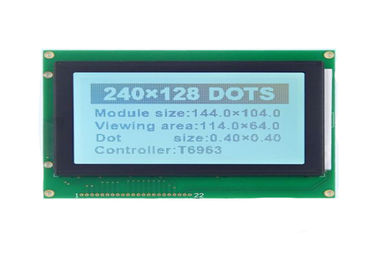 Exposição de matriz conduzida pinos do ponto do controlador 22 de T6963c, 5,1 polegadas módulo da exposição de 240 x de 128 Spi Lcd 