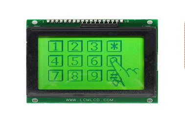18 pinos ângulo de visão gráfico de 128 x 64 TN da tela do positivo 12864 de Stn do módulo do LCD