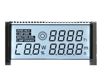 Segmento feito sob encomenda da exposição sete do positivo STN LCD para o dever 1/4 do painel do carro que conduz o método