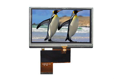 4,3 polegadas 480 * 272 bocado Resistive do painel 24 do écran sensível de TFT LCD para industrial