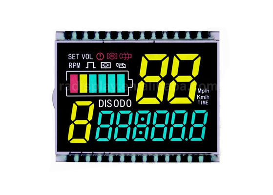 Módulo negativo do Lcd do segmento do dígito 7 da exposição do módulo feito sob encomenda do Lcd do segmento da tela de exposição 14 do VA Lcd
