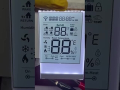Display LCD de segmento monocromático para termostato