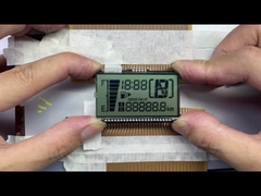 Ecrã LCD HTN personalizado de alta qualidade de oito formas monocromático de 7 segmentos